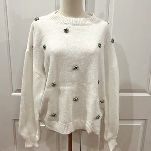 SHEIN Bran new Embellished Sweater